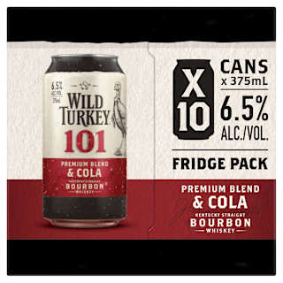 Wild Turkey 101 Premium Blend and Cola Can