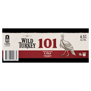 Wild Turkey 101 Premium Blend and Cola Can