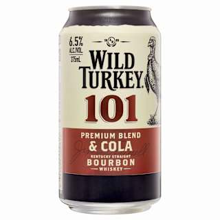 Wild Turkey 101 Premium Blend and Cola Can