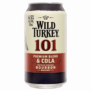 Wild Turkey 101 Premium Blend and Cola Can