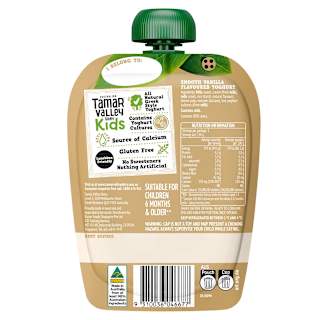 Tamar Valley Dairy Kids Greek Yoghurt Vanilla Pouch