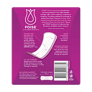 Poise Adult Care Liners Extra Long