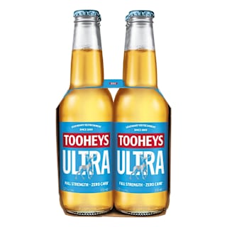 Tooheys Ultra Zero Carb Bottle 330mL 6 Pack