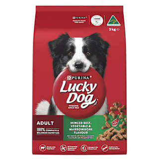 Purina Lucky Dog Adult Minced Beef, Vegetable and Marrowbone Flavour