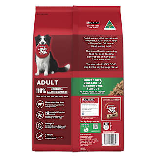 Purina Lucky Dog Adult Minced Beef, Vegetable and Marrowbone Flavour