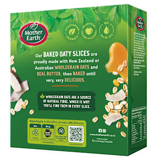 Mother Earth Golden Baked Oaty Slice Golden Oats