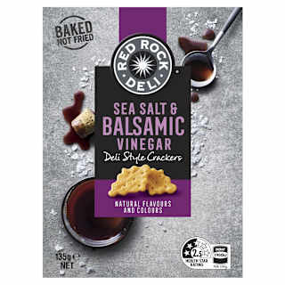 Red Rock Deli Style Crackers Sea Salt And Balsamic Vinegar
