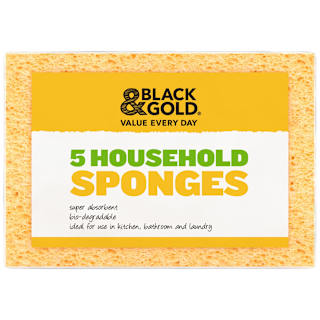 Black & Gold Household Sponge