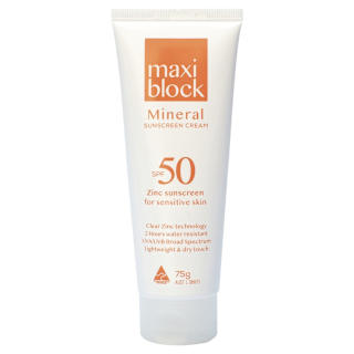 Maxiblock Mineral Sunscreen Cream SPF50