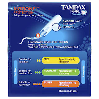 Tampax Pearl Compak Tampons Regular