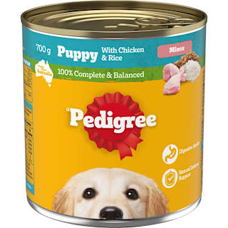 Pedigree Puppy Loaf With Chicken & Rice Wet Dog Food Can