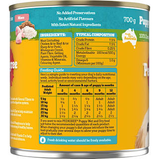 Pedigree Puppy Loaf With Chicken & Rice Wet Dog Food Can
