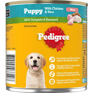 Pedigree Puppy Loaf With Chicken & Rice Wet Dog Food Can