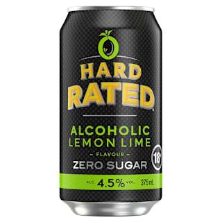 Hard Rated Zero Sugar Zesty Lemon Lime Can 375mL