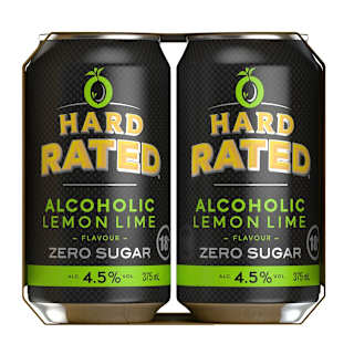 Hard Rated Zero Sugar Zesty Lemon Lime Can 375mL 