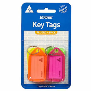 Kevron Key Tags Fluoro Assorted