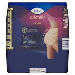 Tena Discreet High Waist Underwear Creme Super Large