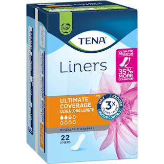 TENA Liners Ultimate Coverage Ultra Long Liner