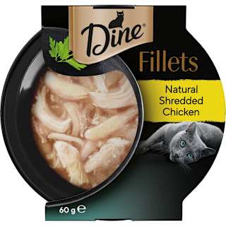 Dine Fillets with Natural Shredded Chicken