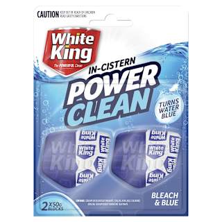 White King Power Clean In Cistern Bleach & Blue