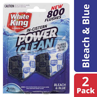 White King Power Clean In Cistern Bleach & Blue