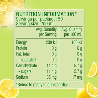 Golden Circle Lemon Cordial