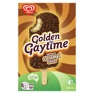 Streets Golden Gaytime Frozen Dessert Caramel Slice