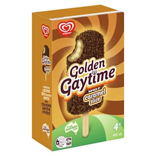 Streets Golden Gaytime Frozen Dessert Caramel Slice