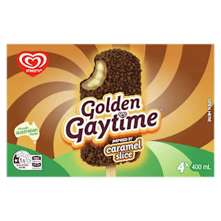 Streets Golden Gaytime Frozen Dessert Caramel Slice