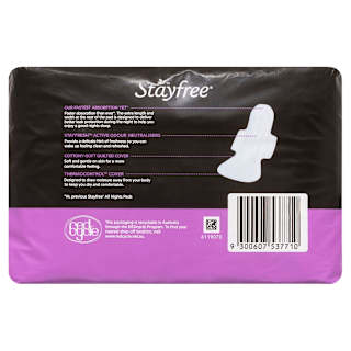 Stayfree All Nights Extra Long With Wings Pads