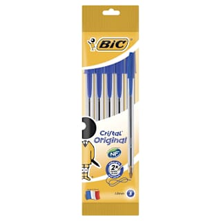 BIC Cristal Blue Pens