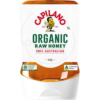 Capilano Organic Raw Honey Upside Down Bottle