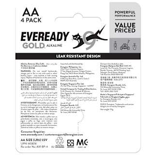 Eveready Gold AA Batteries