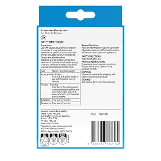 Purina Total Care Palatable Allwormer Cat Kittens Treatment Tablets