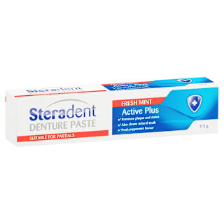 Steradent Active Plus Denture Care Paste