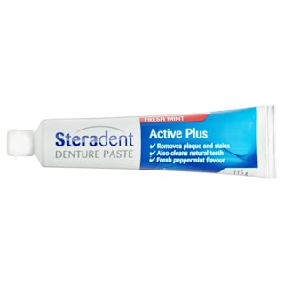 Steradent Active Plus Denture Care Paste