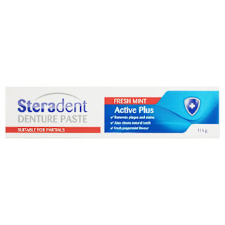 Steradent Active Plus Denture Care Paste