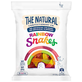 The Natural Confectionery Co. Rainbow Snakes Lollies