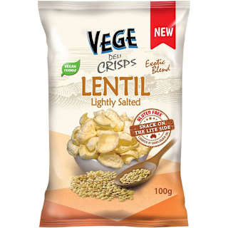 Vege Chips Deli Crisps Lentil Lightly Salted