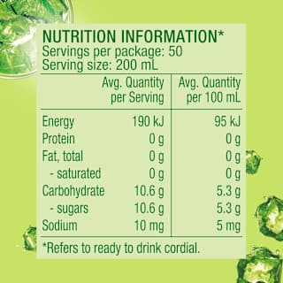 Golden Circle Lime Cordial
