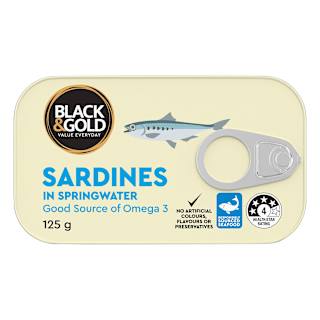 Black & Gold Sardines In Saltwater