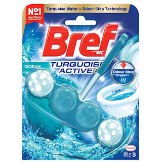 Bref Turquoise Active Ocean Rim Block Toilet Cleaner