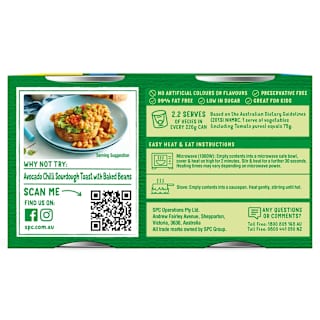 SPC Baked Beans Reduced Salt In Rich Tomato Sauce