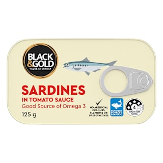 Black & Gold Sardines In Tomato Sauce