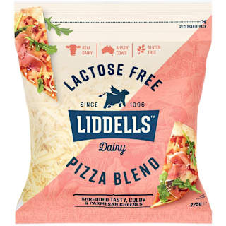 Liddells Lactose Free Shredded Pizza Blend Cheese