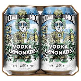 Brookvale Union Vodka Lemonade 4% Can 330mL 6 Pack