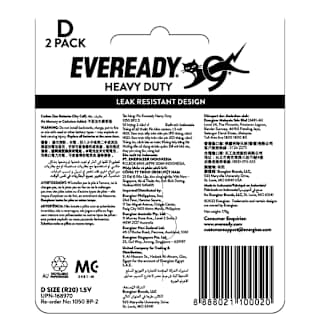 Eveready Red Heavy Duty D 1050
