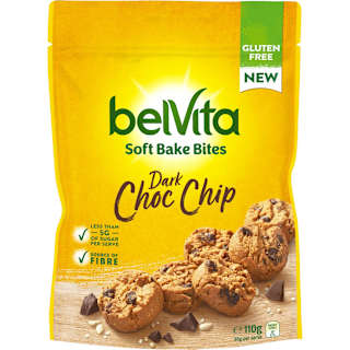 belVita Soft Bake Bites Biscuits Dark Choc Chip