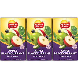 Golden Circle Apple Blackcurrant Fruit Drink Multipack Poppers