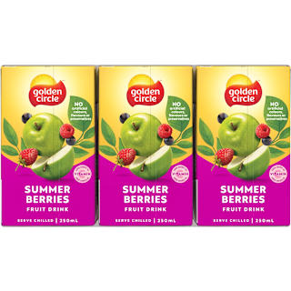Golden Circle Summer Berries Fruit Drink Multipack Poppers